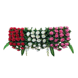 Artificial Flower Panel - 4 FT - Made of Plastic