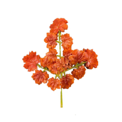 Artificial Hanging Orange Maple Leaf - Made of Fabric