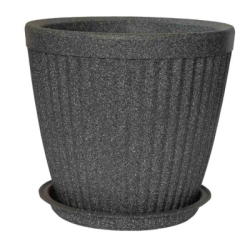 Jaguar Paris 14 Inch Roud Pot Grey Marble