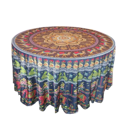 Round Table Cover - 2.5 FT X 4 FT - Made of Shine Cloth