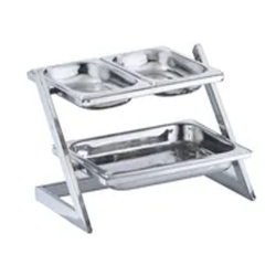 Rectangle Counter Dish  - 2 Tier - Made of Steel