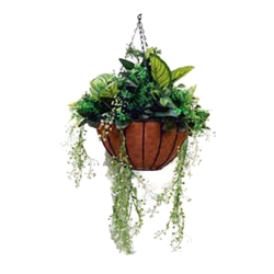 Artificial Flower Hanging Basket - Made of Plastic