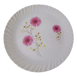 Printed Round Dinner Plate - 13 Inch - Made Of Plastic Material