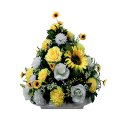 Artificial Flower Pillar Bouquet - Made of Plastic