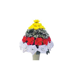 Artificial Flower Pillar Bouquet - Made of Plastic