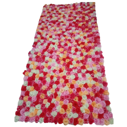 Artificial Flower Panel - 4 FT X 8 FT - Made Of Fabric Cloth