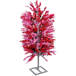 Artificial Flower Tree with Stand - 6 FT - Made of Plastic & Metal