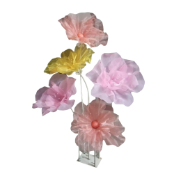 6 FT Decorative Flowers With Stand - Made of Iron