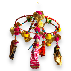 Fancy Puppet Jhumar - Made Of Metal & Cloth