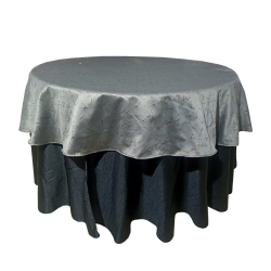 Round Designer Table Top -  Made of Heavy Crush & Knitting