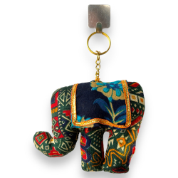 Fancy Elephant Keychain - Made Of Cloth & Woolen