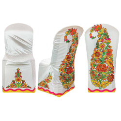 Digital Printed Chair Cover - Made Of Chandni Cloth