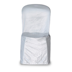 Super Shine Chair Cover - White - Made of Shining Cloth