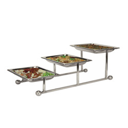 Rectangular Salad Counter (3 in 1) - Made of Steel