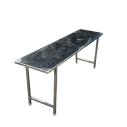 Rectangle Table - 1.5 Ft X 6 Ft (16.5 KG )-  Made Of Stainless Steel & Iron