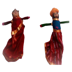 Decorative Rajasthani Puppets - Made Of Cloth