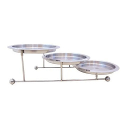 Round Flexible Salad Counter (3 x1) - Made of Steel