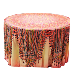 Round Table Cover - 4  feet  X 4  feet - Made of Two Way Lycra