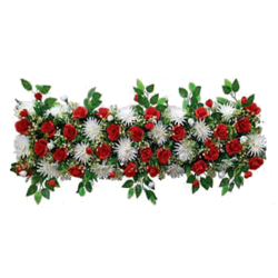 Artificial Flower Panel - 4 FT - Made of Plastic