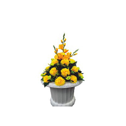 Artificial Flower Pillar Bouquet - Made of Plastic