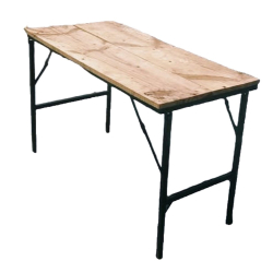 Rectangular Table - 2.5 Ft - Made Of Wood & Iron