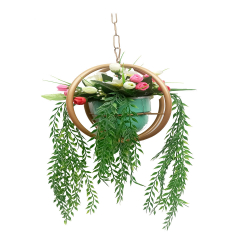 Artificial Flower Hanging Basket - Made of Plastic