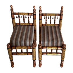 Sankheda Chair - Pair of 1 (2 Chairs) - Made Of Wood