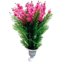 Artificial Flower Plant with Pot - Made of Plastic