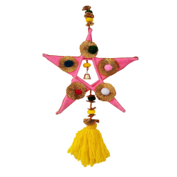 Decorative  Hanging Star - 24  Inch - Made of Bans & Woolen