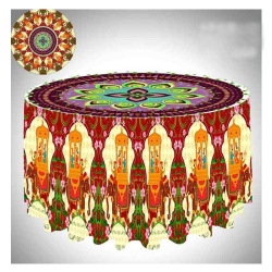 Round Table Cover - 2.5 FT X 4 FT - Made of Shine Cloth