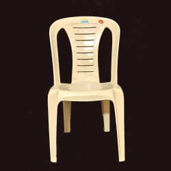 Surya Plastic Chair - Made Of Plastic - Cream Color