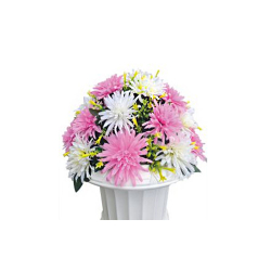 Artificial Flower Pillar Bouquet - Made of Plastic