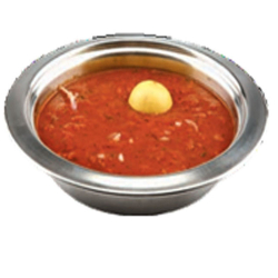 Deluxe Round curry Plate - 500 ML - Made of Steel