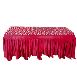 Rectangular Table Cover - 1.5 FT X 6 FT - Made Of Heavy Quality 28 Guage Lycra Cloth