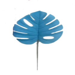 Artificial Blue Leaf - Made Of Fabric