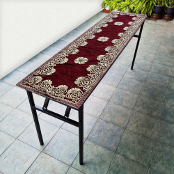 Rectangular Table Top - Made Of Chennile Fabric