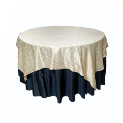 Round Table Top & Frill - Made of  Heavy Crush & Knitting Cloth