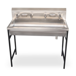 4 Tab Wash Basin 20 - 20 Oval - Made of Stainless Steel