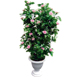 Artificial Flower Plant with Pot - Made of Plastic