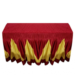 Rectangular Table Cover - 1.5 FT X 6 FT - Made of Premium Quality Brite Lycra