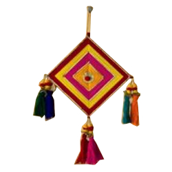 Decorative Kite Tassel Wall Hanging - Made of Woolen & Bamboo