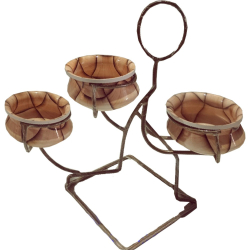 Round Handi With Man Stand -  Made Of Acrylic Material