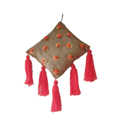 Decorative Hanging  Loutcon - 12 Inch - Made Of Cloth Fabric