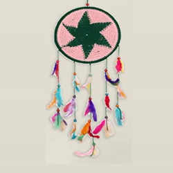 Samloon Dream Catcher - 10 Inch x 25 Inch - Multi Color