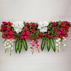 Artificial Flower Panel - 4 FT - Made of Plastic