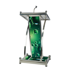 Heavy Podium with Mic- Green - 4 FT - Made of Stainless Steel.