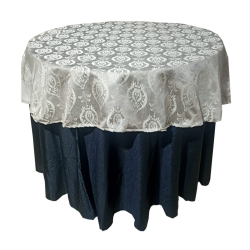 Round Table Top & Frill - Made of  Heavy Crush & Knitting Cloth