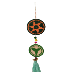 Decorative Hanging Loutcon - 25 Inch - Made Of Wooden & Steel