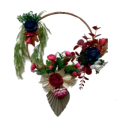 Hanging Frame Ring - Made of Fabric & Plastic