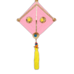 Decorative Kite Tassel Wall Hanging - Made of Woolen & Bamboo